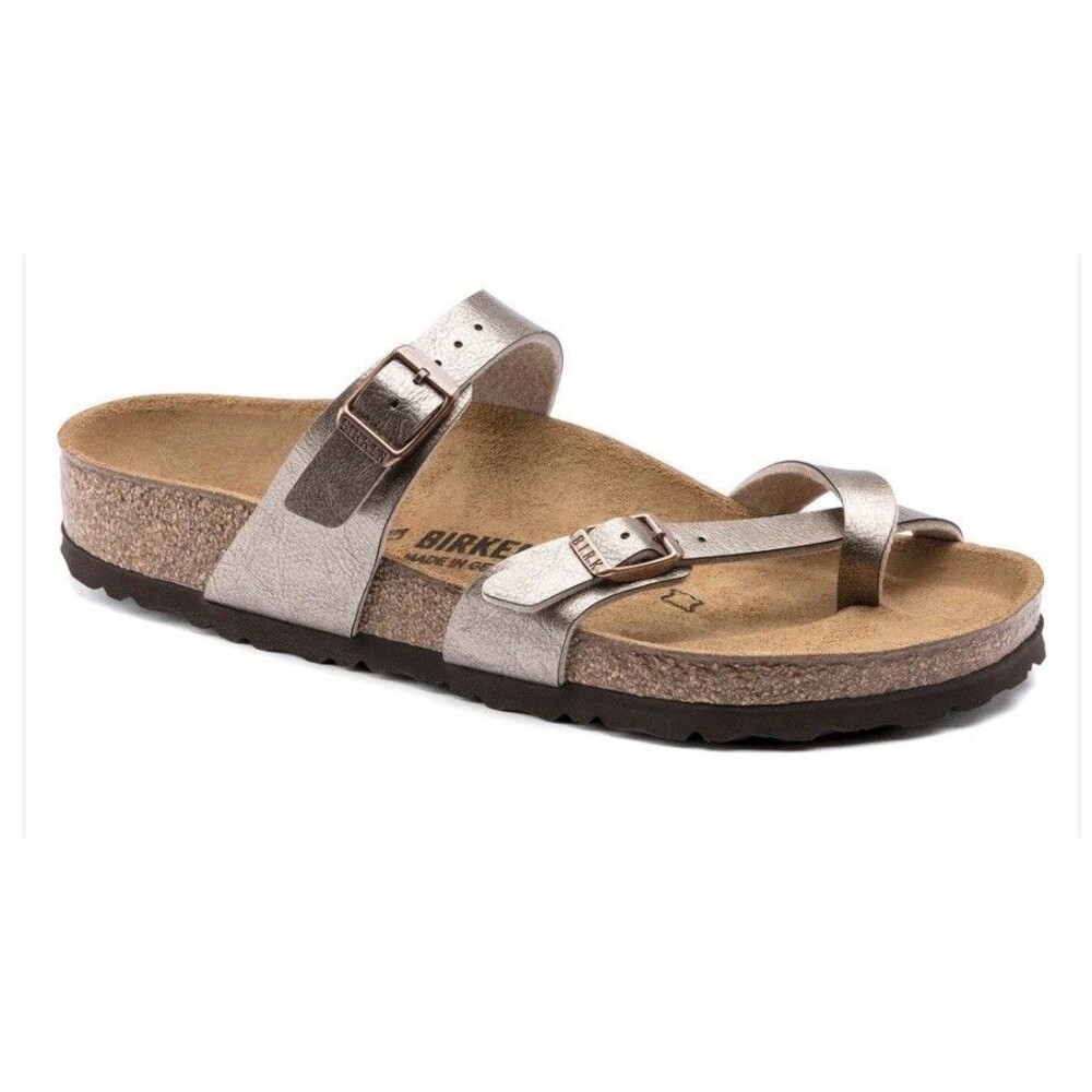 Birkenstock Mayari Toe Loop Women Sandal In Pearl Cream 42 NWOB US 11